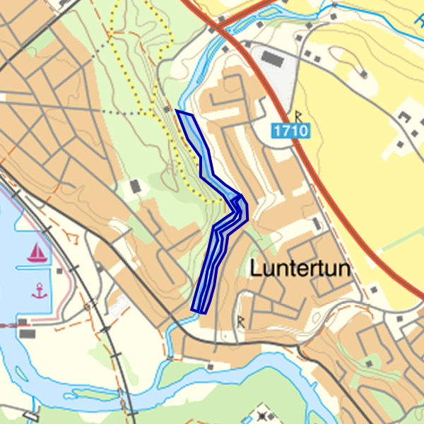 Map showing the fishing area.