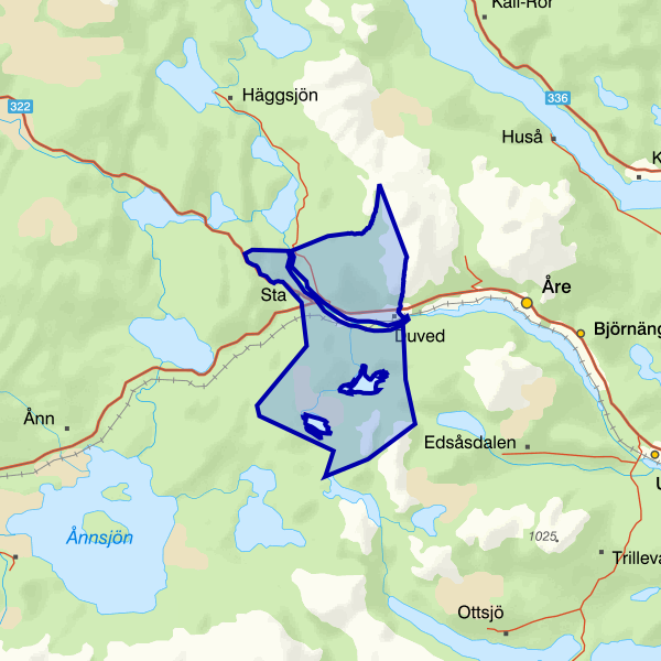 Map showing the fishing area.