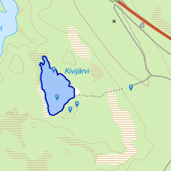 Map showing the fishing area.