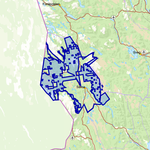 Karta som visar fiskeområdet