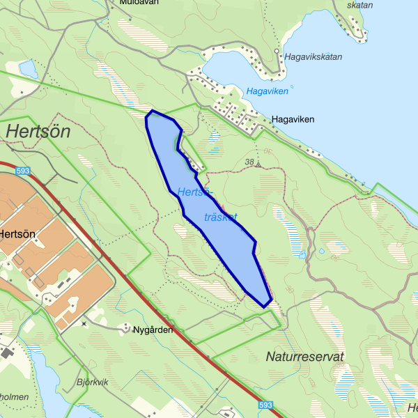 Map showing the fishing area.