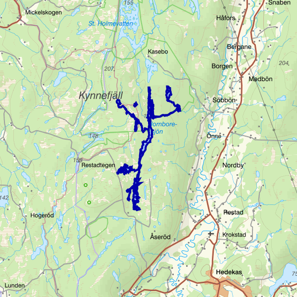 Karta som visar fiskeområdet