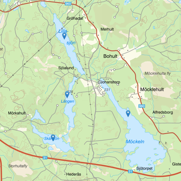 Karta som visar fiskeområdet