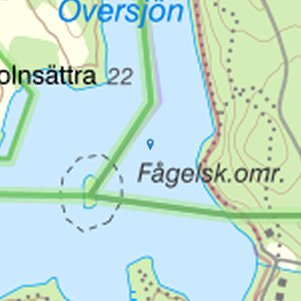 Karta som visar fiskeområdet