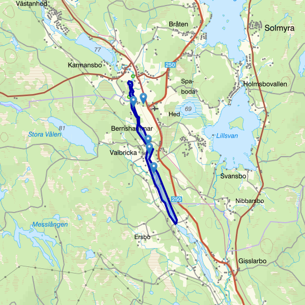 Map showing the fishing area.
