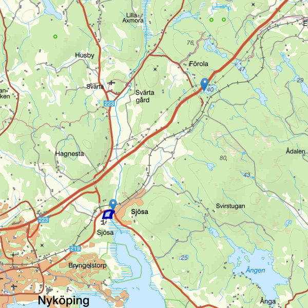 Kartta kalastusalueesta.