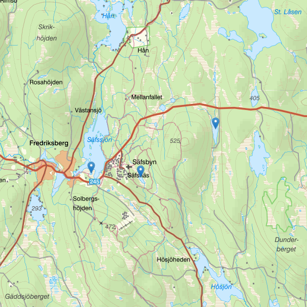 Karta som visar fiskeområdet