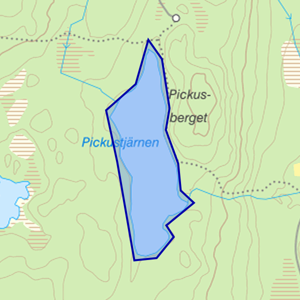 Map showing the fishing area.