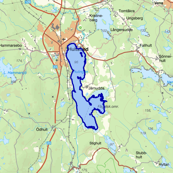 Map showing the fishing area.