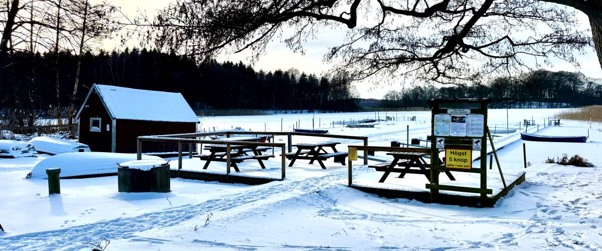 Vinter i Sövde hamn