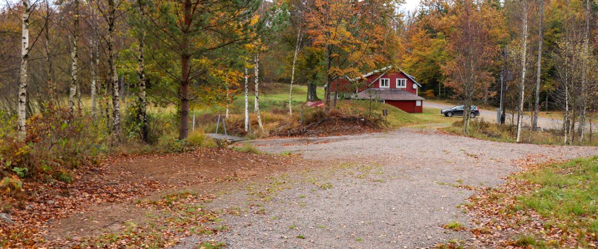 Boat ramp on the left