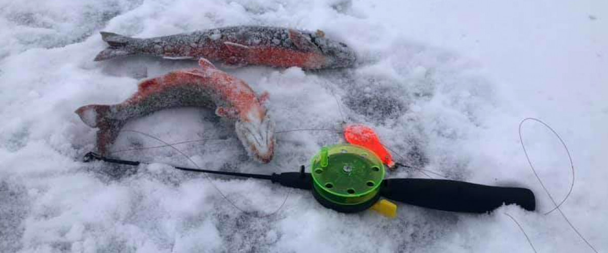 Winter fishing on Jormsjön